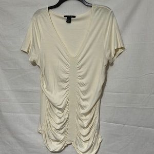 Soft stretchy s/s dressy top